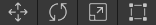 Unity transform toolbar used to move, rotate, and resize an object