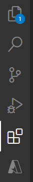 VS Code activity bar