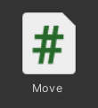 The Move script asset whose name must match the class